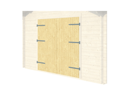 Garage Henry double wooden door