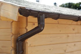 Drainage kit for a pent roof - 4 m
