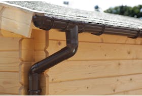 Drainage kit for a pent roof - 4 m