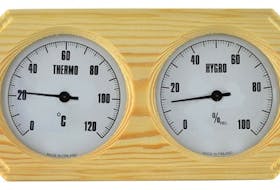 Badstutermometer og hygrometer - Furu