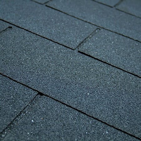 Ensemble de shingle noir, surface du toit 15 m2 max