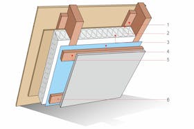 Kit d’isolation de toit, toit en appentis de 15 m², 165 mm