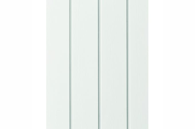 Hvidmalet panel tag - 10 m2