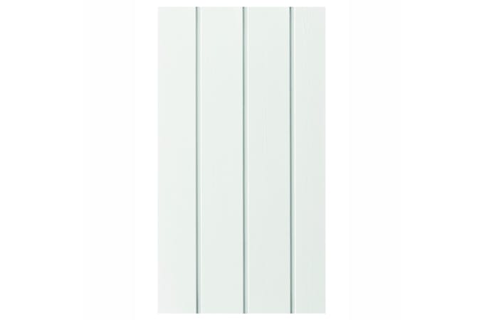 Wit geschilderd paneel, Zadeldak - 25 m²