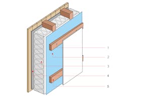 Wall insulation package - Rosenhaga & Mariedal 30 m², 90 mm