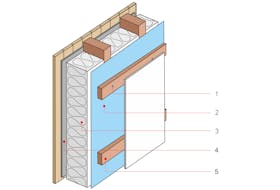 Wall insulation package - Rosenhaga & Mariedal 25 m², 160 mm