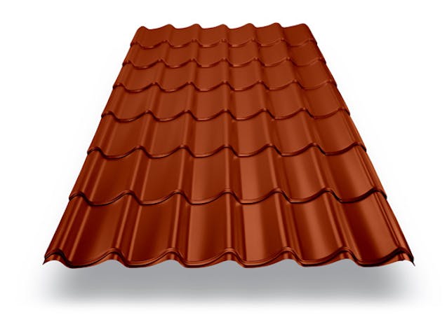 Roof sheet kit 30 m2 - gable roof red