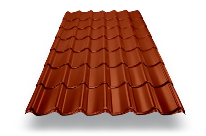 Kit de plaques de toiture 30 m2 - toit en bâtière rouge