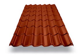 Roof sheet kit 30 m2 - gable roof red
