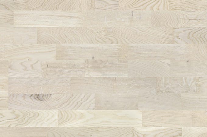 Oak parquet flooring 20 m² white 