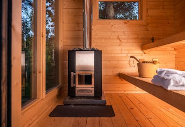 Wood fired sauna vs electric heated sauna